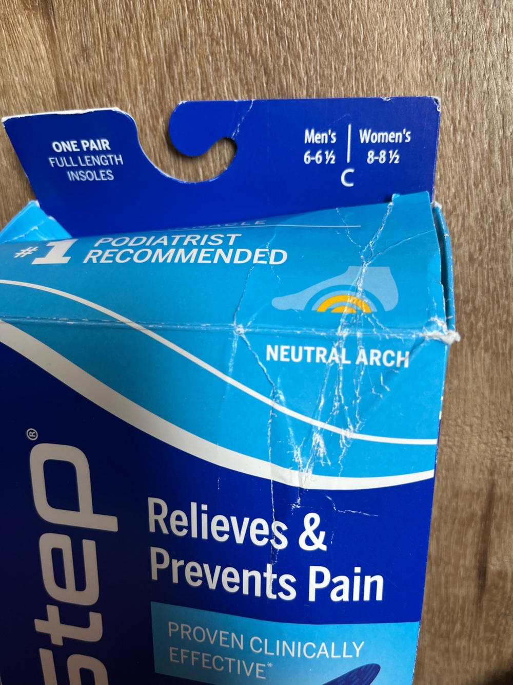 Powerstep Blue Supportive Orthotic Insoles - Picture 5 of 9